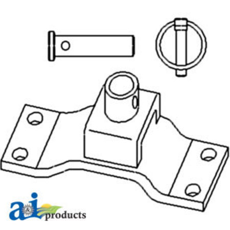 A & I PRODUCTS Drawbar Clevis Assembly 8.5" x5" x5" A-49B73R